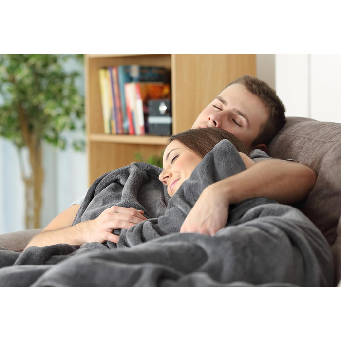 Плед Utopia Bedding: теплий та м'який флісовий плед 200x150 см сірого кольору для ліжка, дивана та крісла