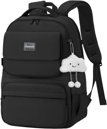 Шкільний рюкзак FIORETTO для підлітків та дівчат: 25L, водонепроникний, з відділенням для ноутбука 15.6