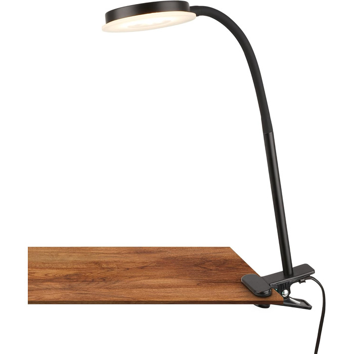 LED лампа BRILONER з сенсорним керуванням, регульована яскравість, поворотна, для дому, офісу, читання, 32,5x13x40 см, чорна