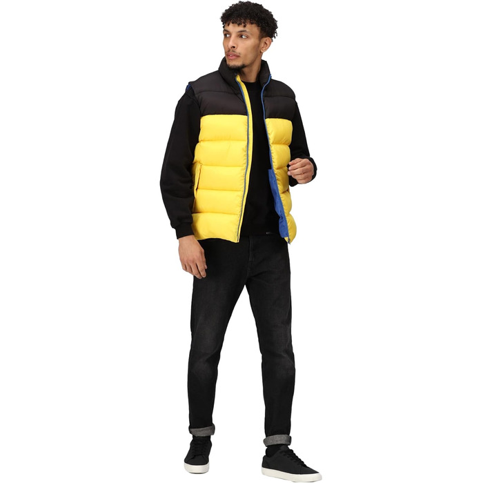 Жилет чоловічий Regatta Professional Vintage Puffer чорного кольору (Solarbetriebenes)