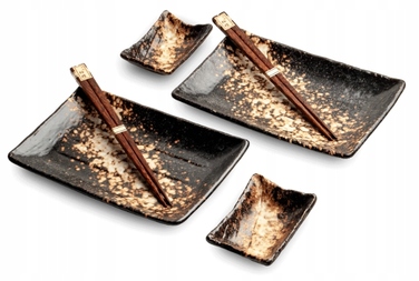 Набір для суші Edo з кераміки на 2 особи: піала, тарілка, палички