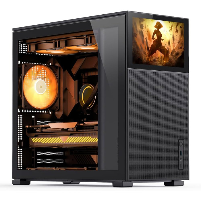 Корпус Jonsbo D41 MESH з сітчастою передньою панеллю, ATX, з загартованим склом, чорний