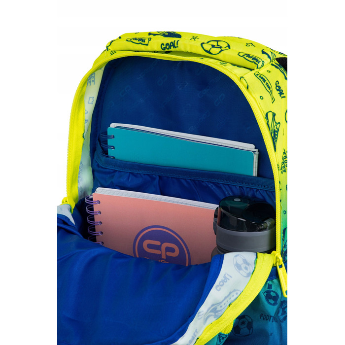 Великий багатокамерний шкільний рюкзак CoolPack 21 л зі світловідбивачами