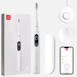 Oclean X Pro Elite: електрична звукова зубна щітка + кейс для подорожей, сірий