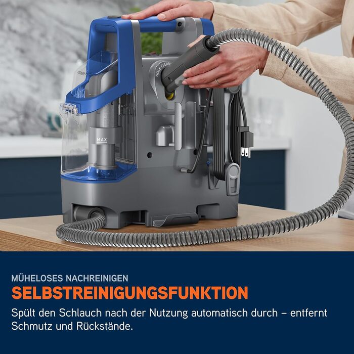 Портативний відпарювач для килимів та м'яких меблів Vax SpotWash Duo з насадкою для тварин, аксесуари для щоденного прибирання, насадки для різних поверхонь та розчин Spotwash Duo EU