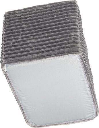 Сходинка для тварин Boutique Zoo: 4 сходинки, 40 см, для собак та котів | З м'якого велюру, темно-сірого кольору | Ідеально для ліжка та авто