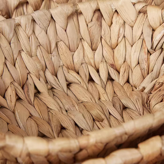Relaxdays 3x Storage Baskets Water Hyacinth