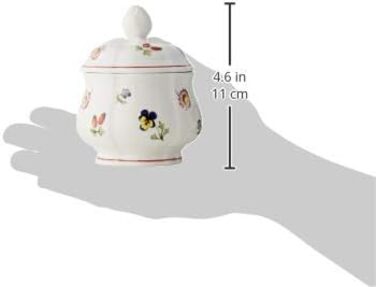 Villeroy & Boch Petite Fleur Sugar Bowl, 200 ml, Height: 6.5 cm, Premium Porcelain, Multicolor