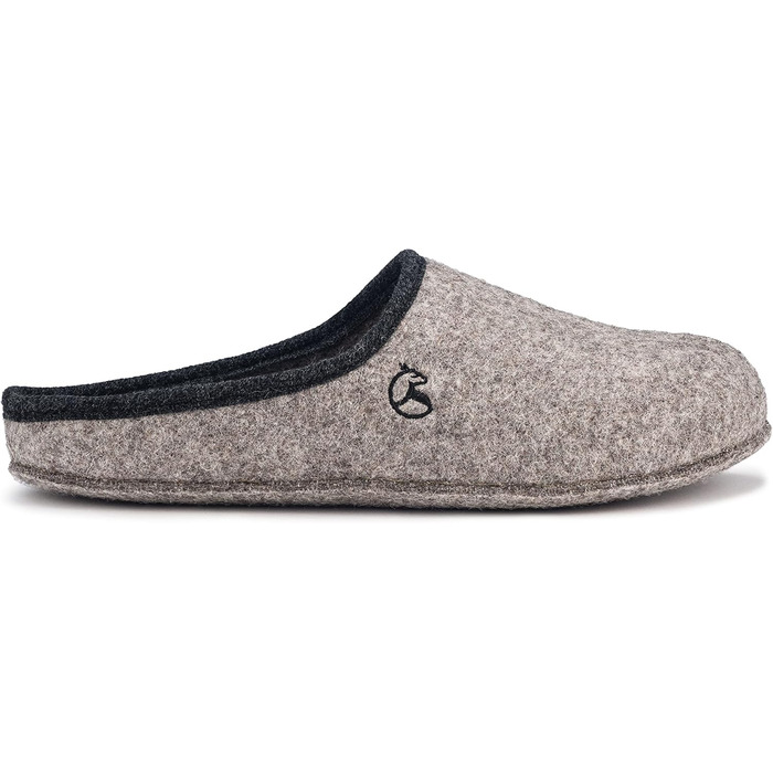 Чоловічі фетрові тапочки ESTRO - теплі зимові халапи для дому, сірий колір, розмір EU 45, широка форма