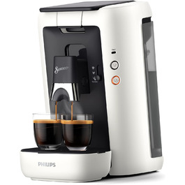 PHILIPS Senseo Maestro STAR Coffee Pad Machine – Intense Plus Technology, Perfect Espresso Quality, 1.2L Water Tank, Environmentally Friendly Design, Memo Function, Descaling Indicator (CSA260/10) White