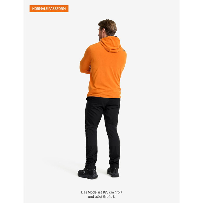 Флісова худі RevolutionRace Hiker для чоловіків, легка та еластична, чорна (XL, Desert sun)