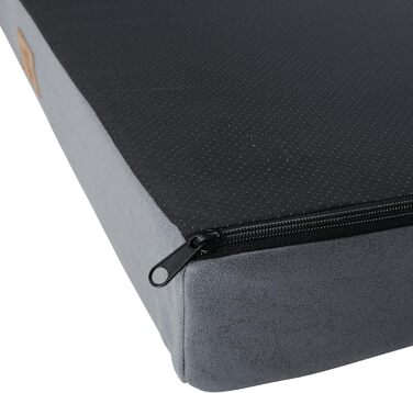 Ваше ліжко для собак GEAR Biella ортопедичне, з екошкіри, миється, для суглобів, високий рівень комфорту (80x60x10 см)