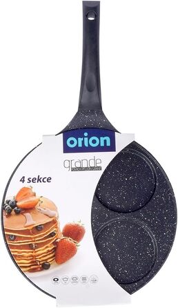 Сковорода для яєчні Orion Group, 27 см, для 4 яєць, антипригарна, для газу та індукції, темна