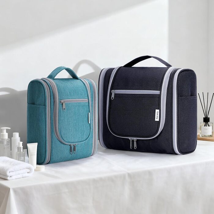 Косметичка для подорожей Narwey Klein: жіноча та чоловіча, для дітей, рожева (компактна)