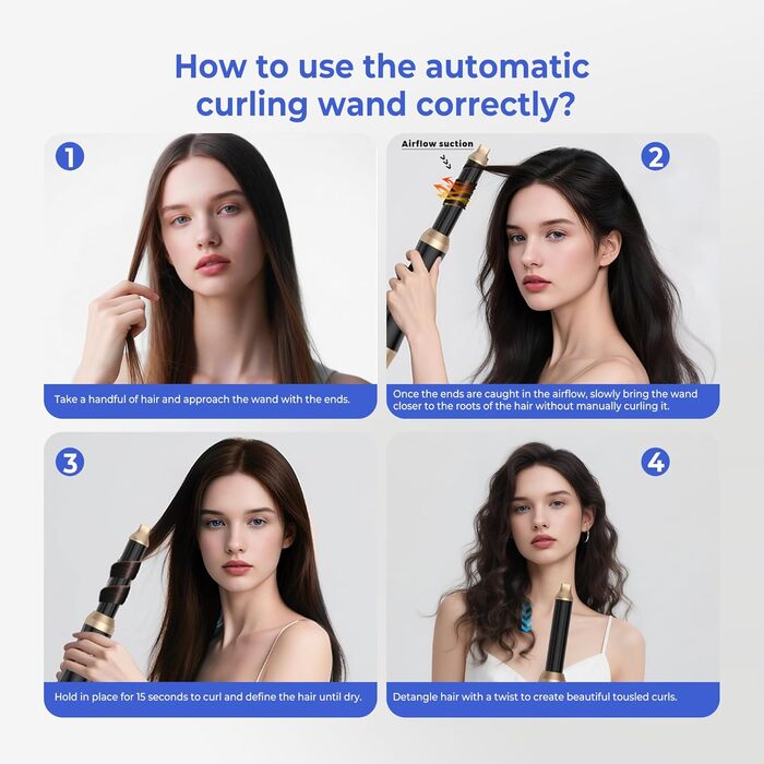 Airstyler 5 в 1: Фен-щітка, плойка, випрямляч для волосся. 1000W, 3 температурні режими, для об'єму, локонів та випрямлення. Білий (Чорний)