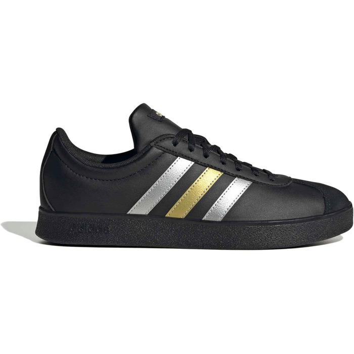 Жіночі кросівки Adidas VL Court Base, чорний/сріблястий/золотистий, 38 2/3 EU