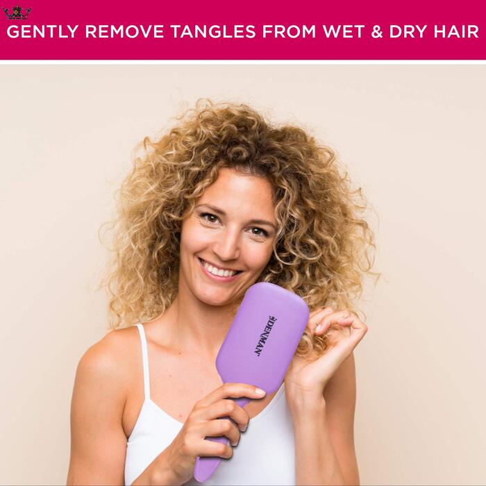 Щітка для волосся Denman D90L Tangle Tamer Ultra для довгих та густих волосся, фіолетовий колір