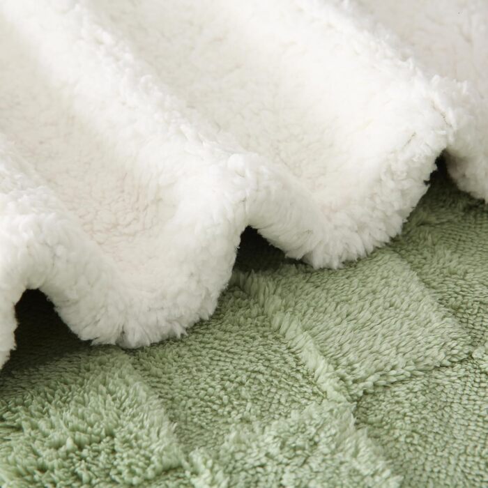 Плед Gracelife Sherpa з м'якого флісу, великий, теплий, 150 x 200 см (80'*90', світло-сірий)