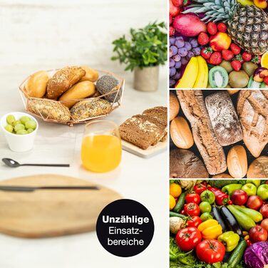 Таця Moritz & Moritz Obstschale Roségold, 27,5 см - фруктова таця з рожевого металу, кошик для подарунків, фруктів, овочів та хліба