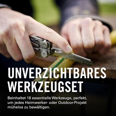 Leatherman Wave+ Мультитул - 18-в-1: інструмент з нержавіючої сталі з лезами, плоскогубцями та кусачками для дроту - аксесуари для кемпінгу, спеціальне видання (срібний)