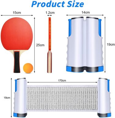 Набір для настільного тенісу Flintronic: 2 ракетки + 3 м'ячі, з чохлом. Підходить для початківців та професіоналів