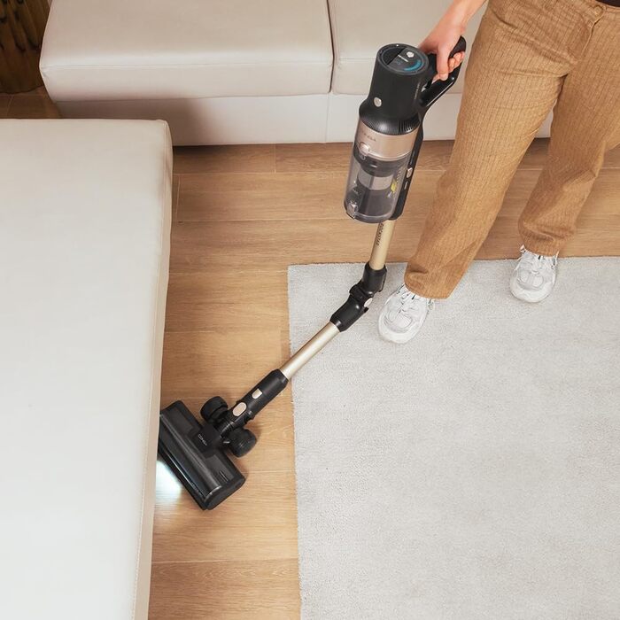 Бездротовий пилосос Cecotec Conga Rockstar 5500 Hurricane Station Flex Max з самостійною станцією очищення, 220AW, 700W, 90 хв роботи, антизаплутана щітка, гнучкий шланг, циклонна технологія