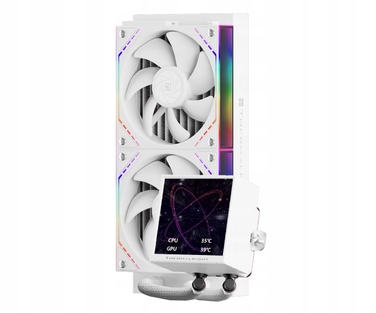 Система рідинного охолодження Thermalright Peerless Vision 240 ARGB 2x120мм, Біла