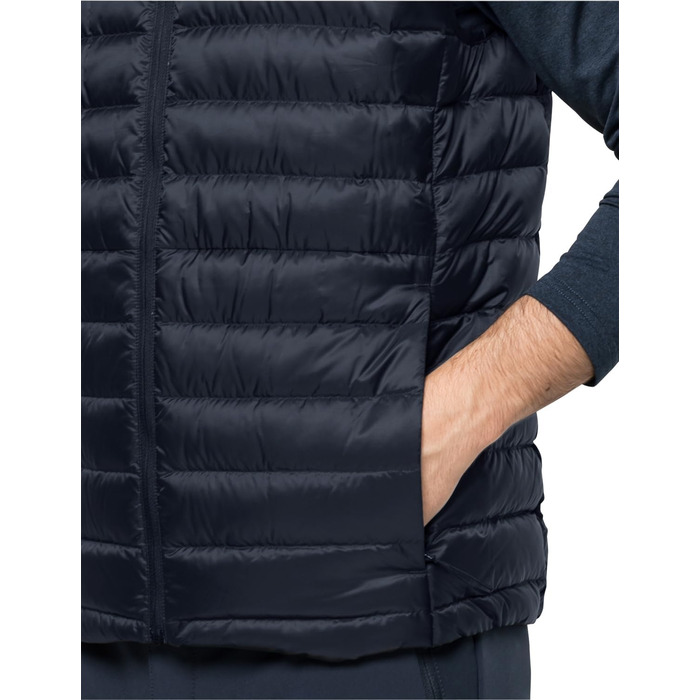 Жилет чоловічий Jack Wolfskin Pack & Go Weste, колір нічний блакитний (S)