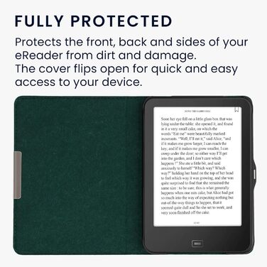 Чохол kwmobile для електронних книг Tolino Vision 1/2/3/4 HD - з фетру, тканинний, захисний, petrol