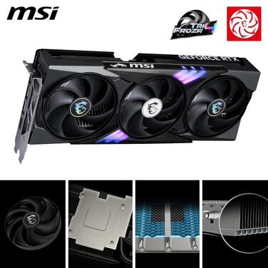 Відеокарта MSI GeForce RTX 5060 Ti Gaming Trio OC 8GB GDDR7, PCIe 5.0, Boost 2647 MHz