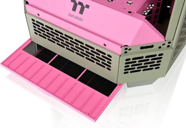 Thermaltake The Tower 300 Bumblebee: Корпус ПК Micro-ATX/mini-ITX з вертикальним дизайном, 3 скляні панелі, 2 вентилятори 140мм, підтримка радіатора 420мм