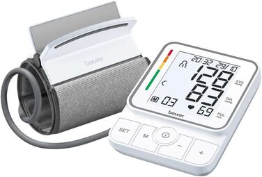 Тонометр Beurer BM 51 easyClip для вимірювання артеріального тиску на плечі, клінічно перевірений, автоматичний вимір тиску та пульсу