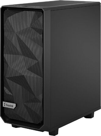 Корпус для ПК Fractal Design Meshify 2 Compact Black ATX, Mid Tower, високий повітряний потік, глуха бічна панель