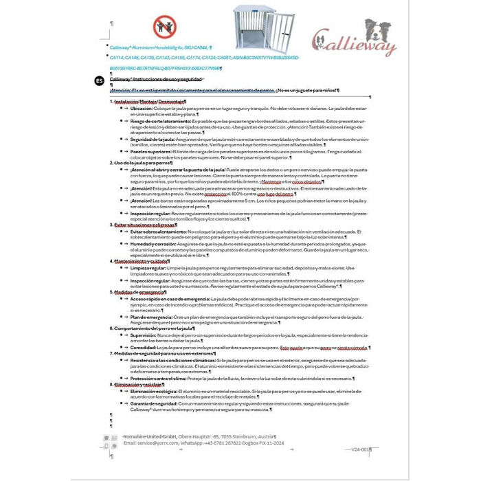 Callieway® ALU DOGBOX - алюмінієва переноска для собак (XLarge/XXLarge)