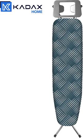 Прасувальна дошка KADAX 110x30 см з регулюванням висоти, з термостійкою підставкою для праски, міцна, Made in EU (зелений каро)