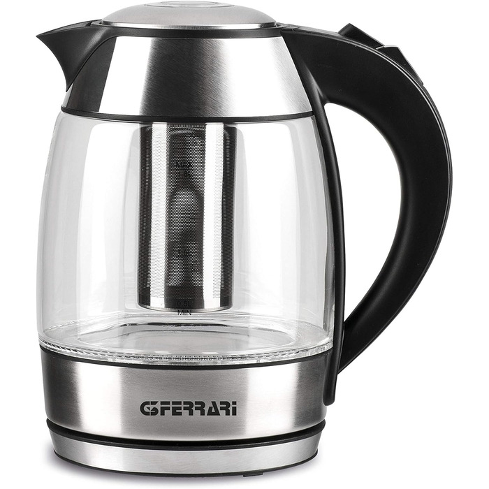 G3 Ferrari Glass & Stainless Steel Kettle & Teapot Set