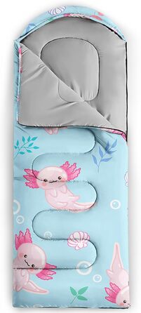 Спальні мішки QOOMO для кемпінгу, 3 сезони, для дорослих та дітей, легкі, водонепроникні, для подорожей та відпочинку на природі