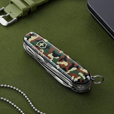 Швейцарський ніж Victorinox Huntsman, 15 функцій, мультитул з лезом, штопором, відкривачкою