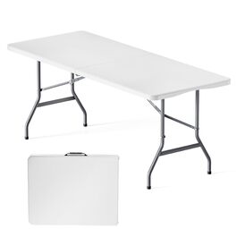 Складний кемпінговий стіл Wiltec 122x60x75 см з ручкою для перенесення - для пікніка, саду, вечірок