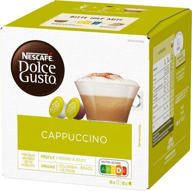 Кавові капсули NESCAFÉ Dolce Gusto Cappuccino, 3 упаковки по 16 капсул (48 шт)