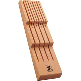 Дерев'яний тримач для ножів у шухляду ZWILLING, для 8 ножів, 41x10,8x4,8 см, коричневий