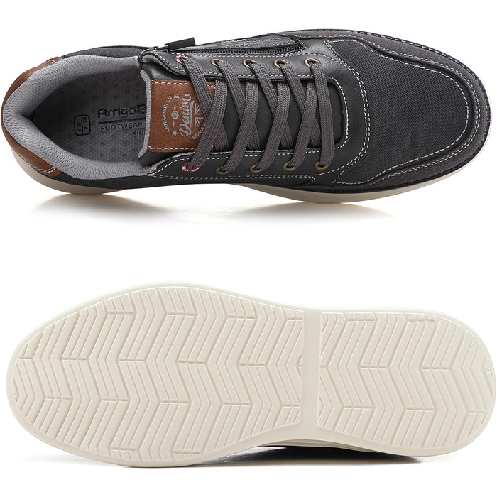 ARRIGO BELLO Чоловічі кросівки для активного відпочинку: легкі, зручні, для туризму та бігу. Розміри 41-46 (B Grey, 43 EU)