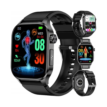 Смарт-годинник Bartomtime eTech58PRO Kardiowatch, унісекс, чорний