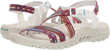 Сандалі жіночі Skechers Reggae Sew Me Boho плетені з ремінцями, білі (37 EU)