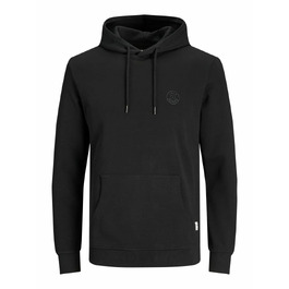 Чоловіча толстовка-худі Jack & Jones JJ Basic Logo Sweat Hood Noos чорна
