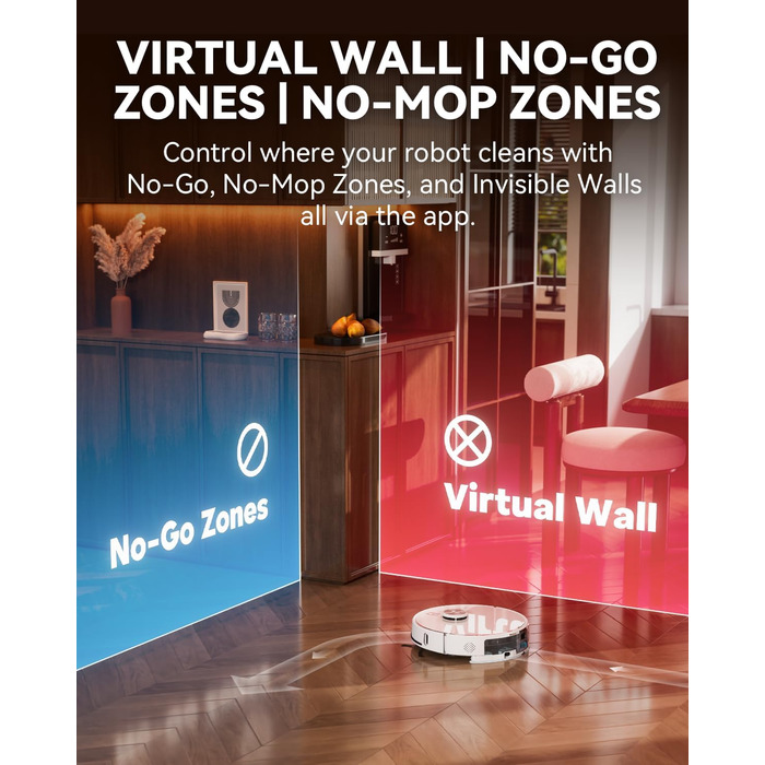 Робот-пилосос Tesvor S8MAX 3-в-1 з функцією миття підлоги, 8000Pa, LiDAR-навігація, 240 хвилин роботи, керування через додаток/Alexa, самостійна вивантаження сміття, 2.5L, для великих приміщень та домогосподарств з тваринами