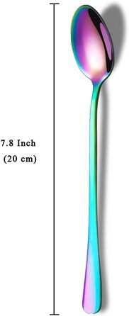Набір ложок HOMQUEN: кавові, для коктейлів, чайні, з нержавіючої сталі, 8 шт. (сріблясті)