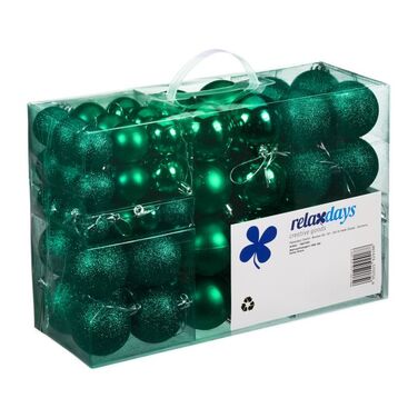 Relaxdays Set of 100 Christmas Baubles