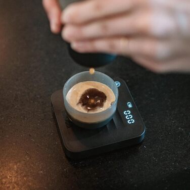 WACACO Exagram Pro Digital Kitchen Scale with Timer - Espresso Scale, Rechargeable, Black