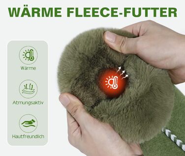 Жіночі халапи COFACE з піною Memory Foam, теплі фетрові сліпони для дому, розмір 36-43 (зелений, 42 EU)